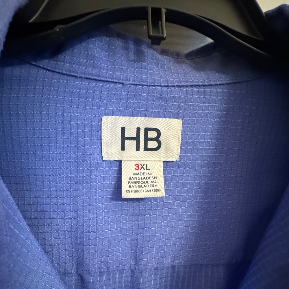 Beautiful night out Dress Shirt color is periwinkle